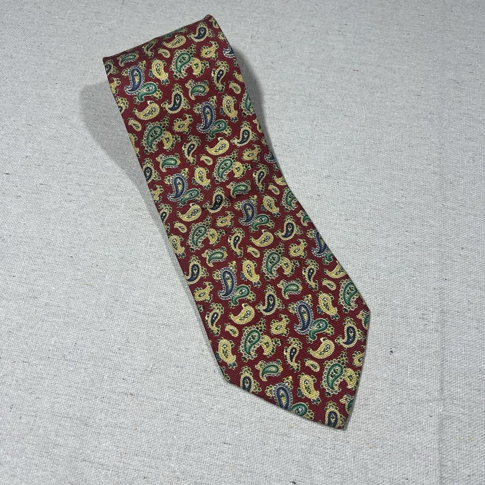 MARIANO RUBINACCI 100% SILK PAISLEY MADE IN ITALY‎ LUXURY TIE